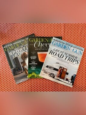Garden & Gun Magazine Lot - 3 total magazines